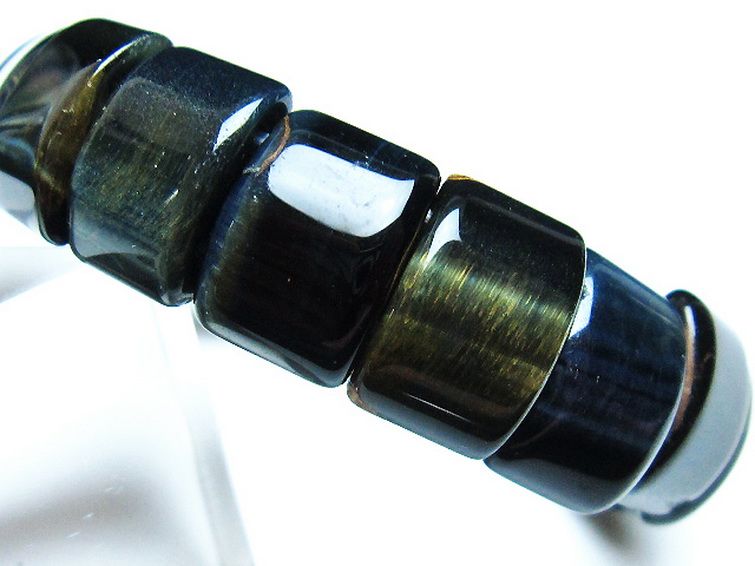 ブルータイガーアイ※青虎目石バングル[T173-4926] 2枚目