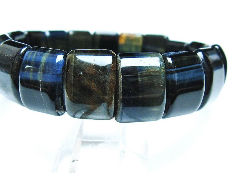 ブルータイガーアイ※青虎目石バングル[T173-4926] 3枚目