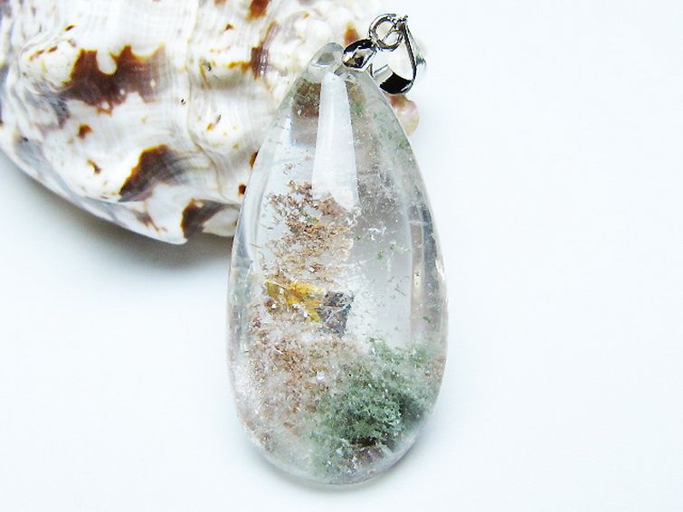 ガーデン水晶ペンダント [t175-1884] 1枚目