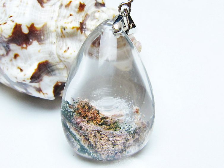 ガーデン水晶ペンダント [t175-1939] 1枚目