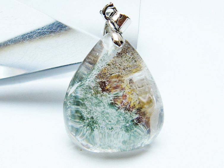 ガーデン水晶ペンダント [t175-1949] 2枚目