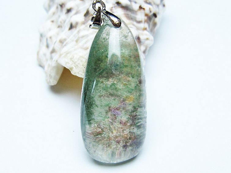 グリーンファントムペンダント [t175-2015] 1枚目