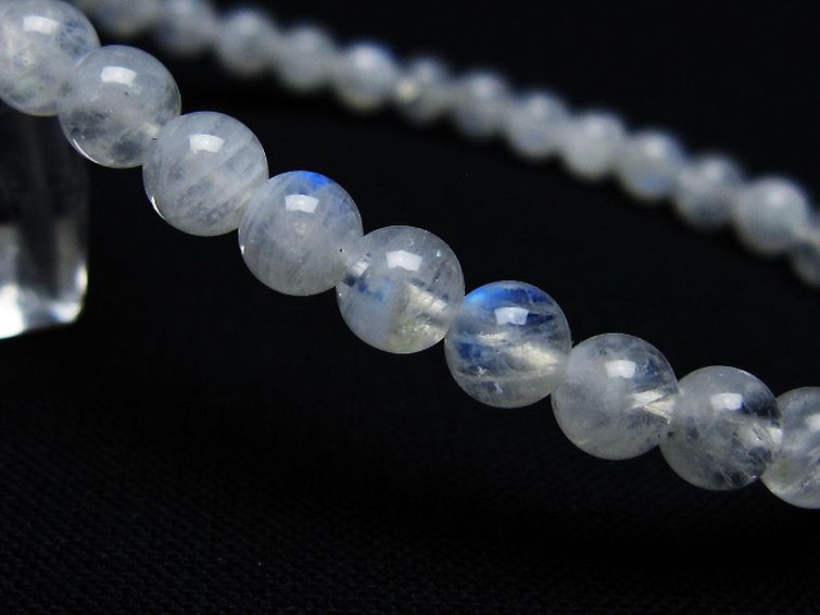 ムーンストーンブレスレット 5mm [T18-9566] 3枚目