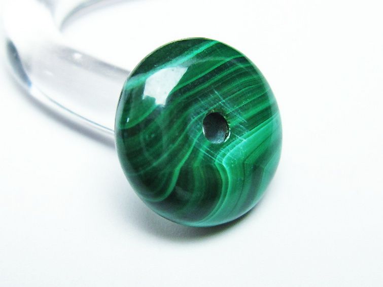 マラカイト 平安扣[T19-3290] 3枚目