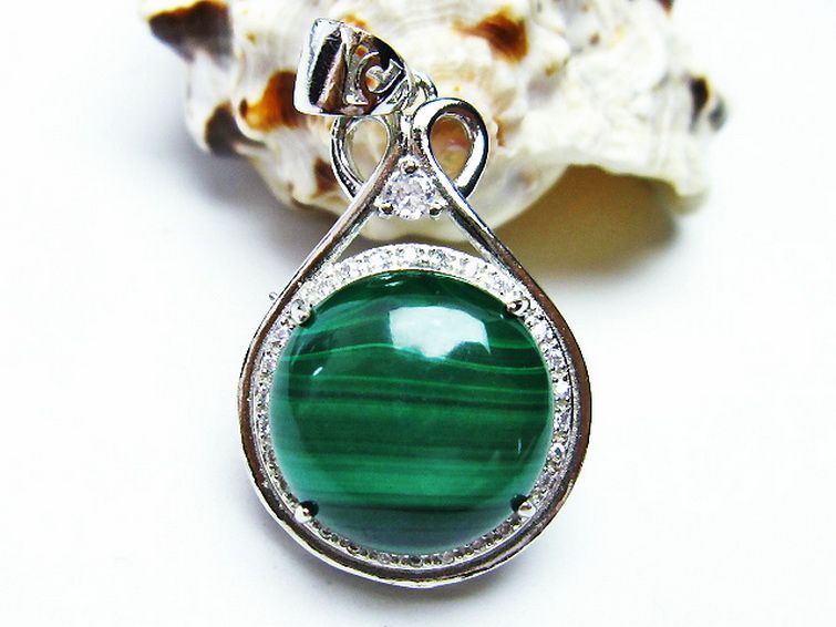 マラカイトペンダント[T19-3598] 1枚目