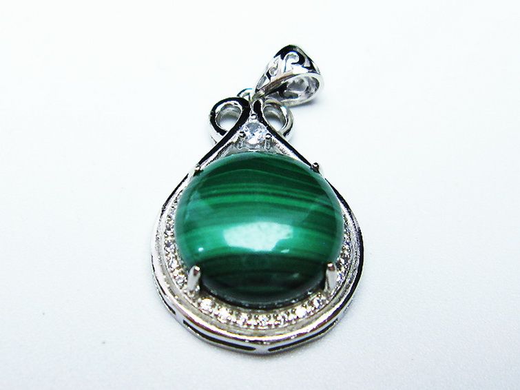 マラカイトペンダント[T19-3598] 3枚目