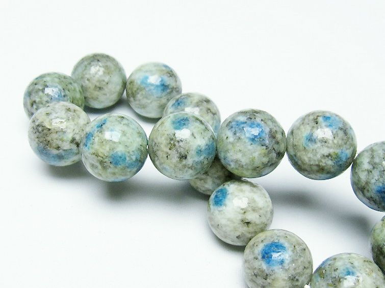 K2ストーン アズライト イン グラナイト ブレスレット 14mm [T193-1985] 2枚目