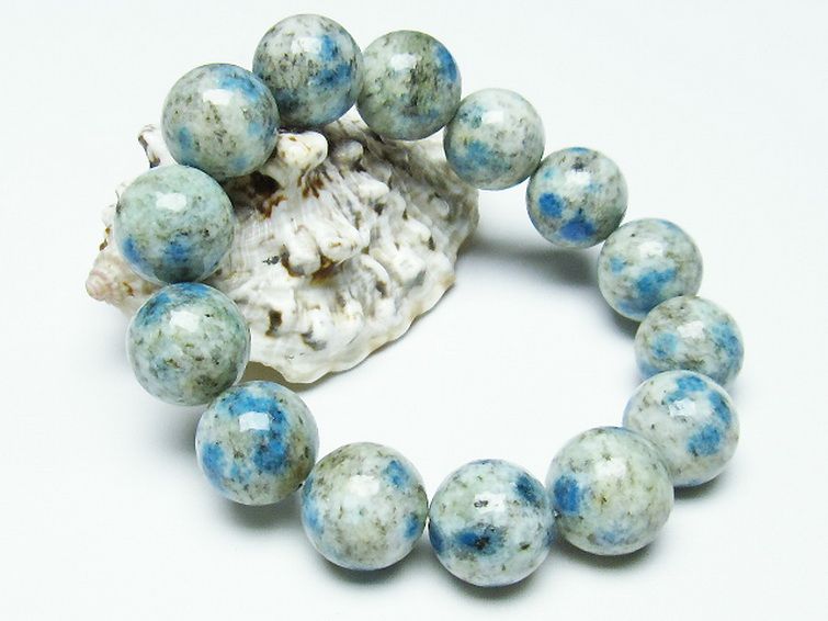 K2ストーン アズライト イン グラナイト ブレスレット 16mm [T193-2002] 1枚目