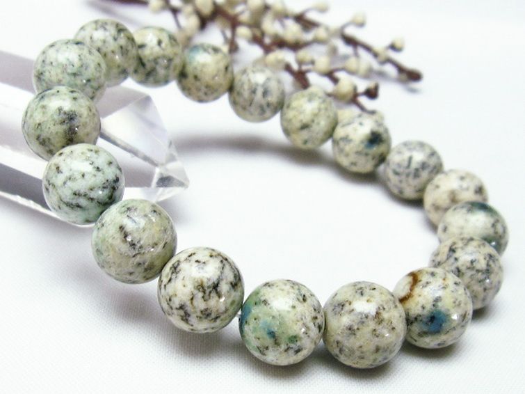 K2ストーン アズライト イン グラナイト ブレスレット 11mm [T193-2843] 1枚目