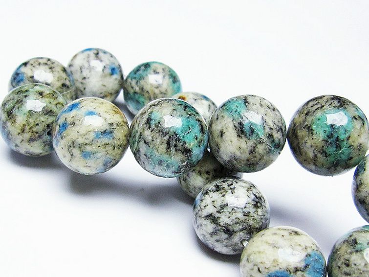 K2ストーン アズライト イン グラナイト ブレスレット 16mm [T193-3177] 2枚目