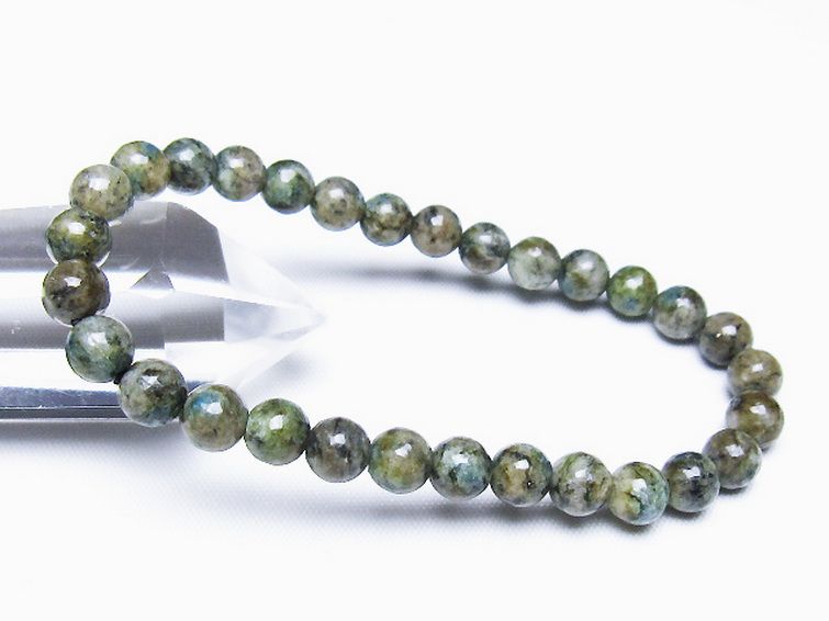 K2ストーン アズライト イン グラナイト ブレスレット 6mm [t193-4143] 1枚目