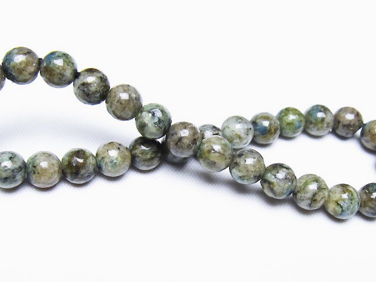 K2ストーン アズライト イン グラナイト ブレスレット 6mm [t193-4143] 2枚目