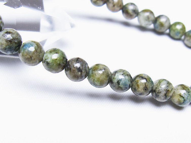 K2ストーン アズライト イン グラナイト ブレスレット 6mm [t193-4143] 3枚目