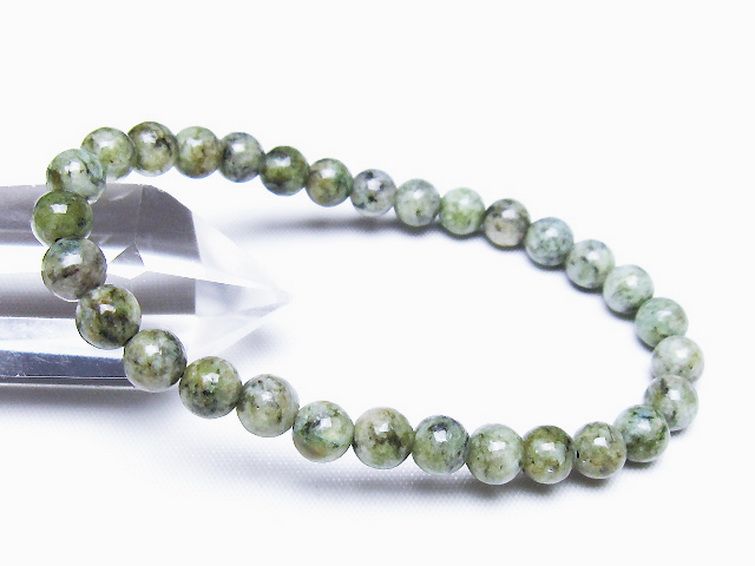 K2ストーン アズライト イン グラナイト ブレスレット 6mm [t193-4150] 1枚目