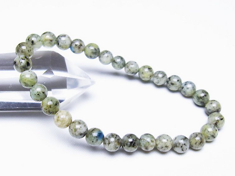 K2ストーン アズライト イン グラナイト ブレスレット 6mm [t193-4166] 1枚目