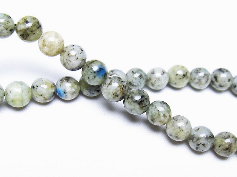 K2ストーン アズライト イン グラナイト ブレスレット 6mm [t193-4166] 2枚目