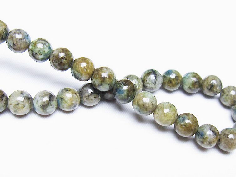 K2ストーン アズライト イン グラナイト ブレスレット 6mm [t193-4173] 2枚目