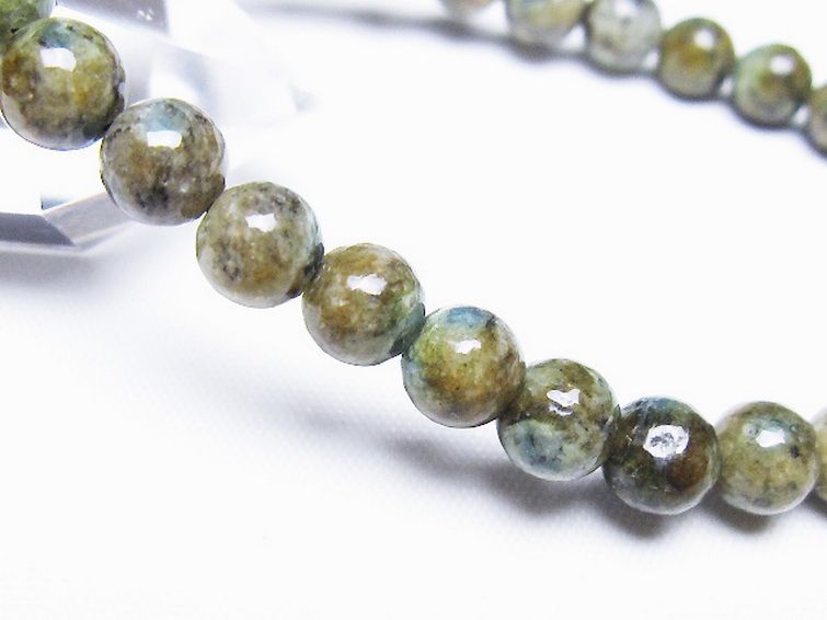 K2ストーン アズライト イン グラナイト ブレスレット 6mm [t193-4173] 3枚目