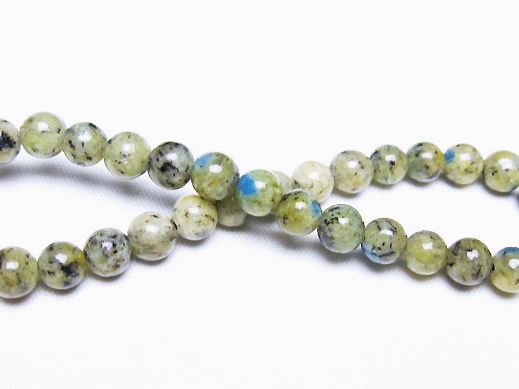 K2ストーン アズライト イン グラナイト ブレスレット 6mm [t193-4201] 2枚目