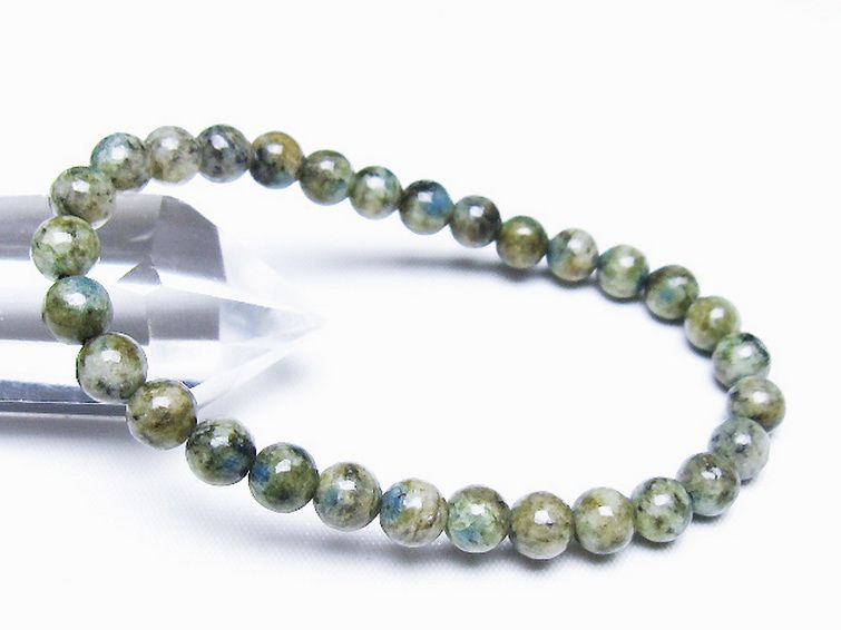 K2ストーン アズライト イン グラナイト ブレスレット 6mm [t193-4206] 1枚目