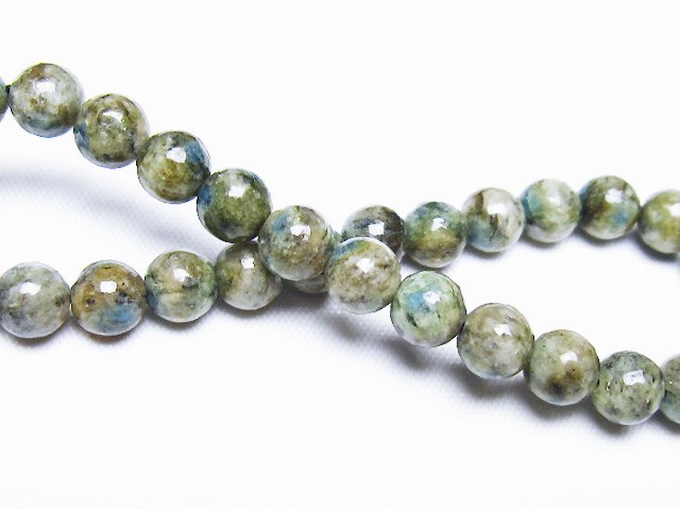 K2ストーン アズライト イン グラナイト ブレスレット 6mm [t193-4206] 2枚目