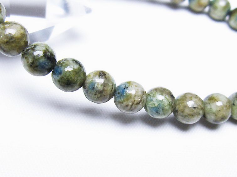 K2ストーン アズライト イン グラナイト ブレスレット 6mm [t193-4206] 3枚目