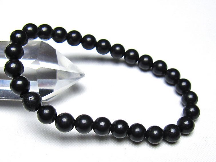 シュンガイト ブレスレット 6mm [t20-7063] 1枚目