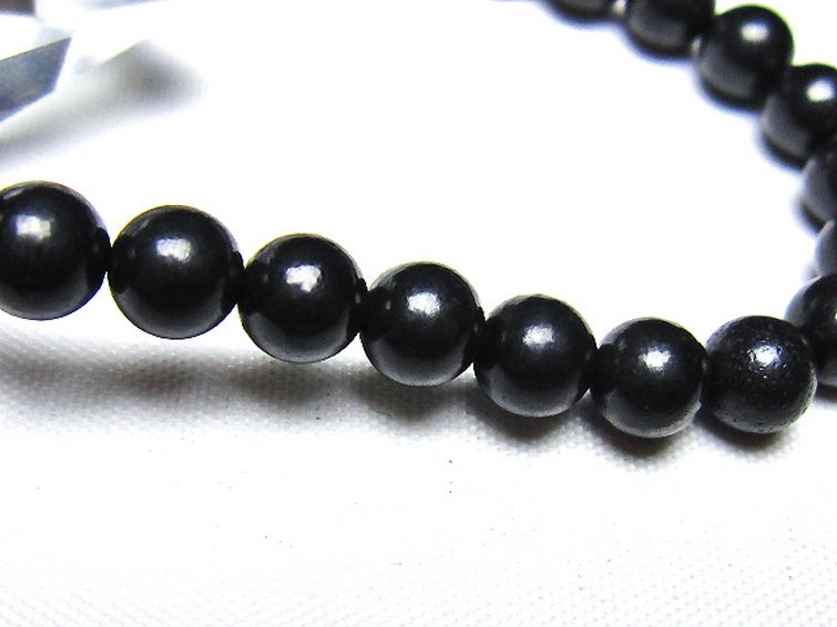 シュンガイト ブレスレット 6mm [t20-7063] 3枚目