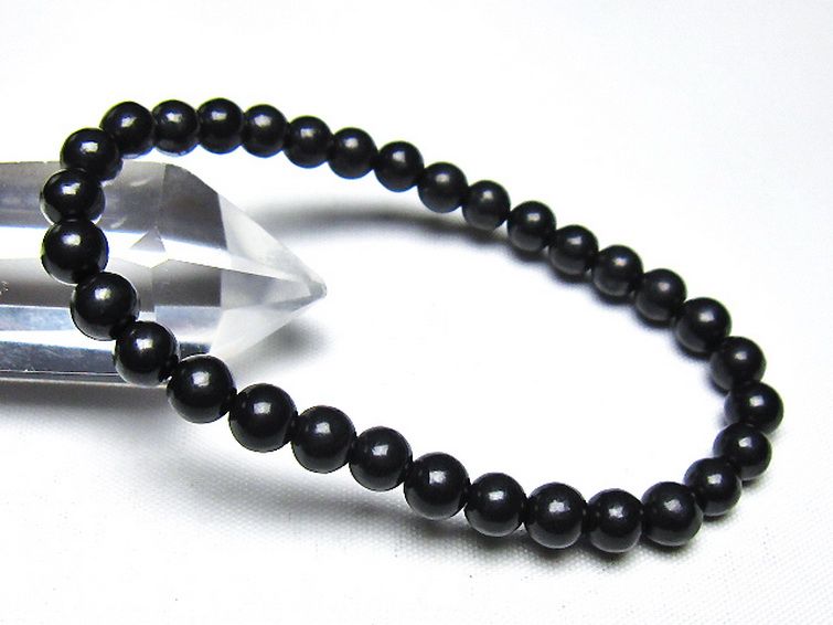 シュンガイト ブレスレット 6mm [t20-7068] 1枚目