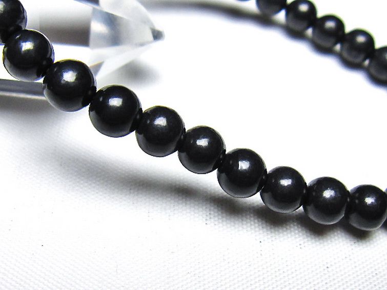 シュンガイト ブレスレット 6mm [t20-7068] 3枚目