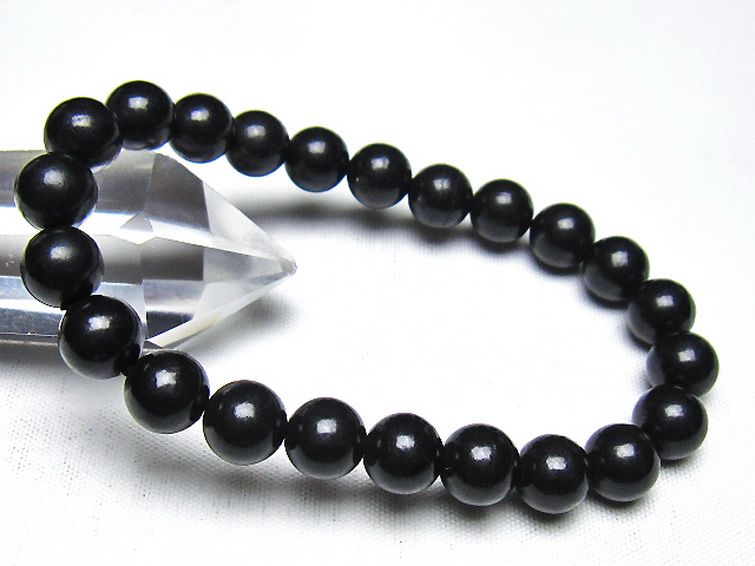 シュンガイト ブレスレット 8mm [t20-7139] 1枚目