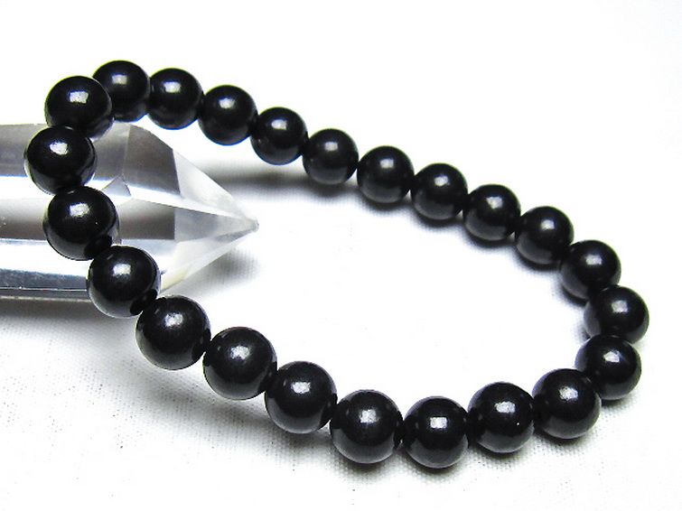 シュンガイト ブレスレット 8mm [t20-7142] 1枚目