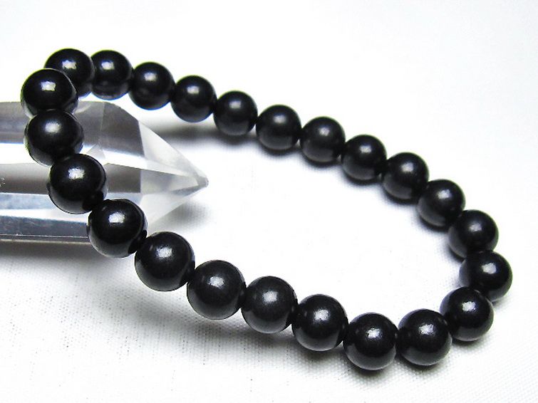 シュンガイト ブレスレット 8mm [t20-7148] 1枚目