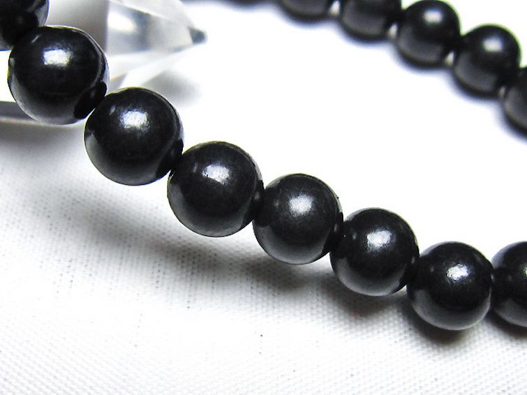 シュンガイト ブレスレット 8mm [t20-7148] 3枚目