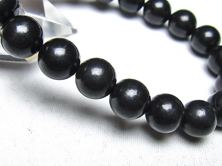 シュンガイト ブレスレット 10mm [t20-7196] 3枚目
