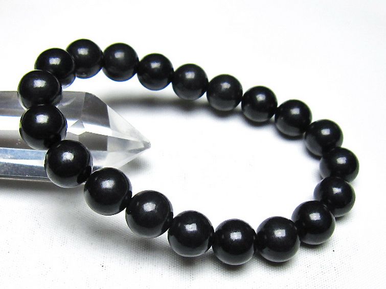 シュンガイト ブレスレット 10mm [t20-7198] 1枚目