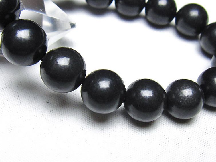 シュンガイト ブレスレット 12mm [t20-7205] 3枚目