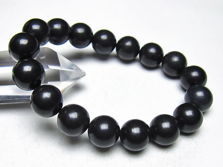 シュンガイト ブレスレット 12mm [t20-7208] 1枚目