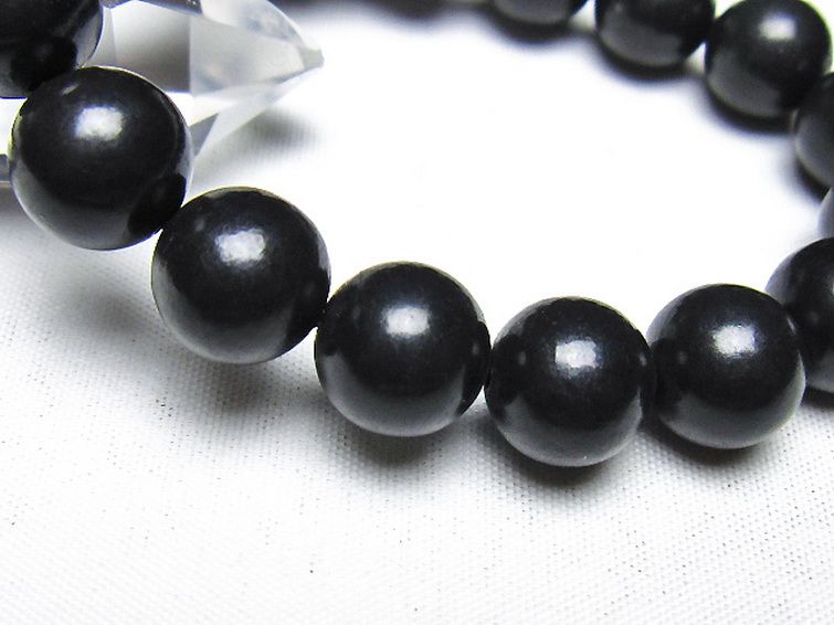 シュンガイト ブレスレット 12mm [t20-7208] 3枚目