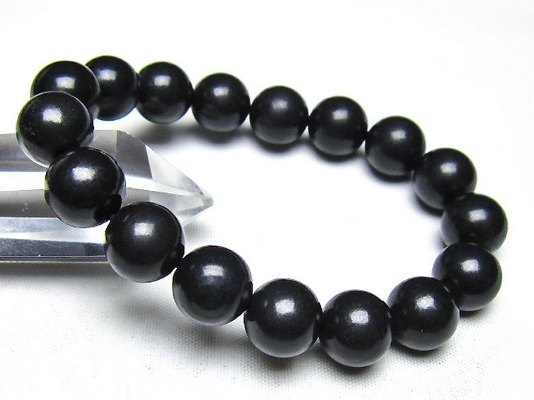 シュンガイト ブレスレット 12mm [t20-7211] 1枚目