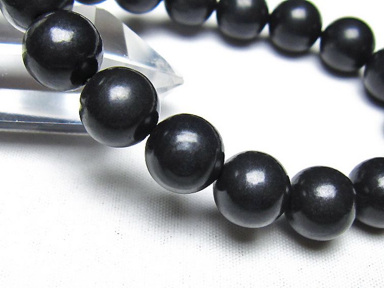 シュンガイト ブレスレット 12mm [t20-7211] 3枚目