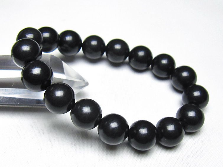 シュンガイト ブレスレット 12mm [t20-7216] 1枚目