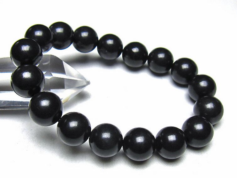 シュンガイト ブレスレット 13mm [t20-7237] 1枚目