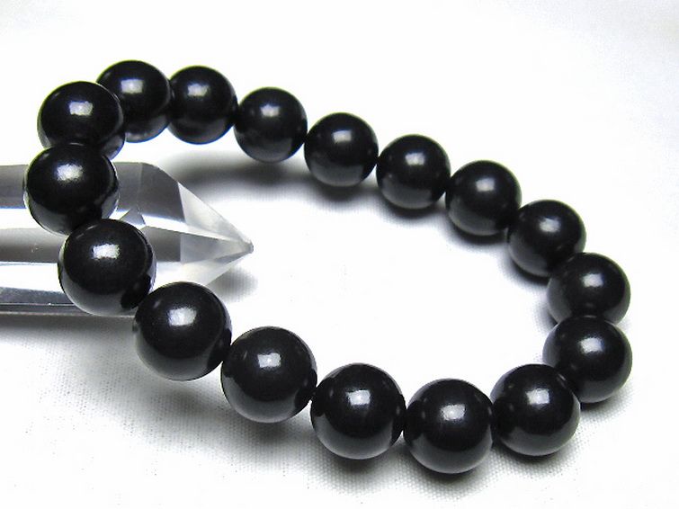 シュンガイト ブレスレット 13mm [t20-7239] 1枚目