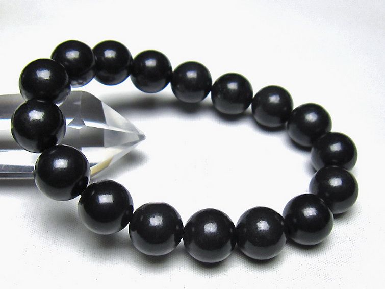 シュンガイト ブレスレット 13mm [t20-7242] 1枚目
