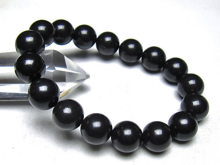 シュンガイト ブレスレット 13mm [t20-7245] 1枚目
