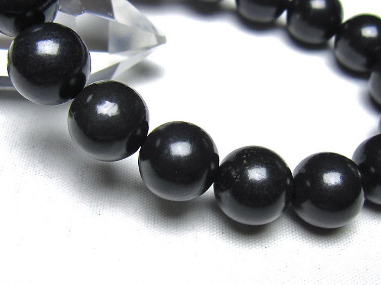 シュンガイト ブレスレット 13mm [t20-7245] 3枚目