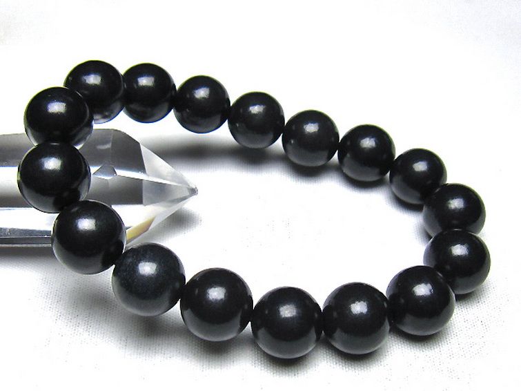 シュンガイト ブレスレット 13mm [t20-7247] 1枚目