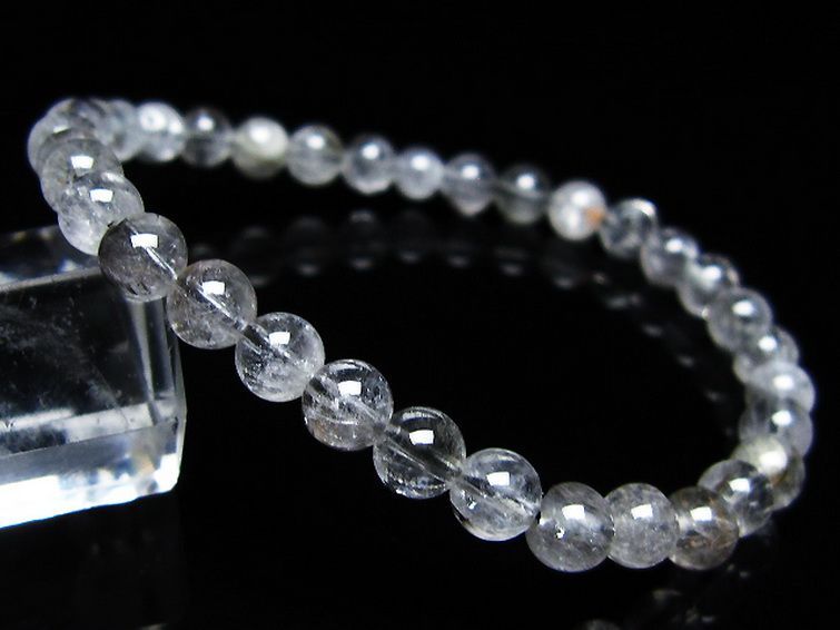 放射プラチナルチルブレスレット 6mm [t205-4521] 1枚目