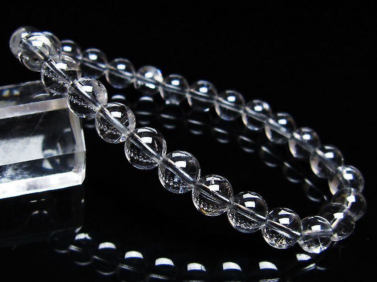 放射プラチナルチルブレスレット 7mm [t205-4548] 1枚目